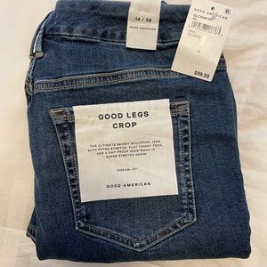 Good American good legs crop 27” inseam